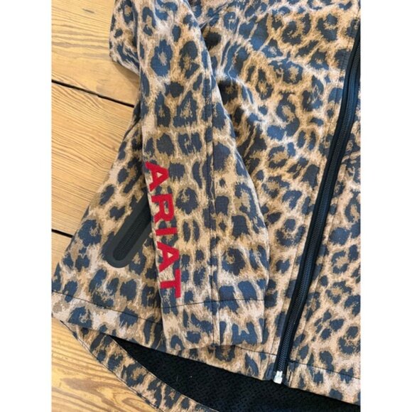 Ariat Women Leopard Print Full Zip Softshell Jacket - Picture 6 of 6